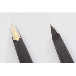 Montblanc 220 Classic Matt-schwarz Kolbenfüllhalter 14C M Goldfeder Vintage
