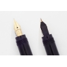 Montegrappa Pilus Walzgold-Overlay Puttos Sicherheitsfüller Safety 14C F Goldfeder 1925 VINTAGE