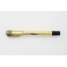 Montegrappa Pilus Walzgold-Overlay Puttos Sicherheitsfüller Safety 14C F Goldfeder 1925 VINTAGE