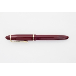 Soennecken 444 Extra Burgundy Piston-filler 14K M Gold-nib Vintage