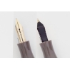 Soennecken 444 Superior Grau Kolbenfüllhalter 14K BS Goldfeder Vintage - SELTEN!