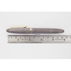 Soennecken 444 Superior Grau Kolbenfüllhalter 14K BS Goldfeder Vintage - SELTEN!