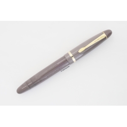 Soennecken 444 Superior Grau Kolbenfüllhalter 14K BS Goldfeder Vintage - SELTEN!