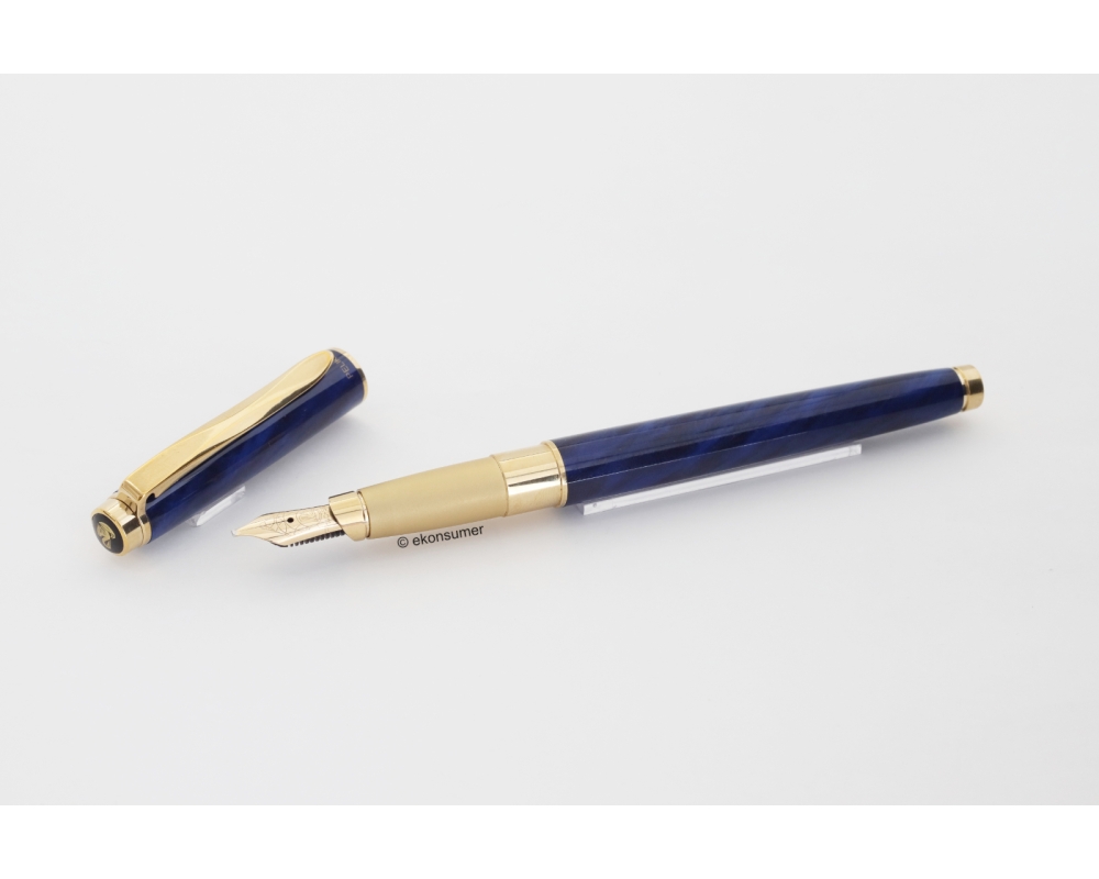 Pelikan P580 Celebry Saphir-Blau 14C B Goldfeder Patronenfüller