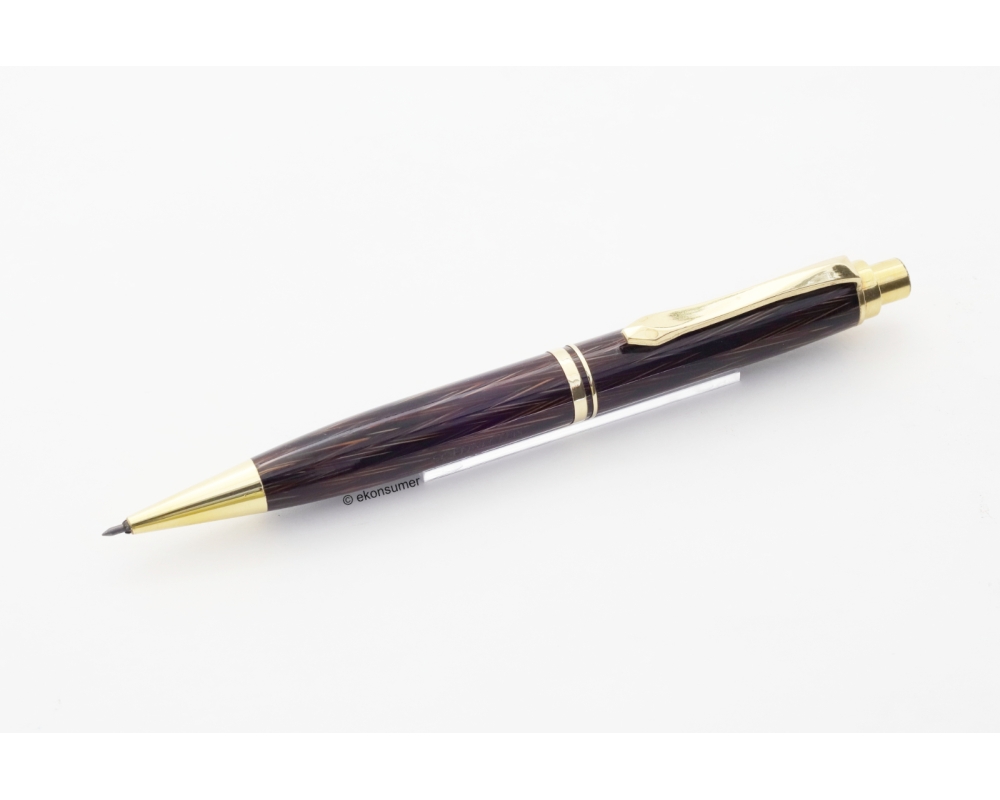 Soennecken 22 Mechanical Pencil 1,18 mm dark-brown Herringbone Celluloid 1955 Vintage