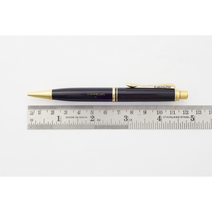 Soennecken 11 Druckbleistift 1,18 mm schwarzes Zelluloid 1955 Vintage