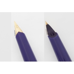 Pelikan M 20 Silvexa Saphire-blue Pistonfiller rare 14C EEF Gold-nib Vintage