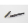 Soennecken 222 Lady Grey lizard Piston Filler 14K flex B Gold Nib Vintage