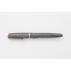 Soennecken 222 Lady Grey lizard Piston Filler 14K flex B Gold Nib Vintage