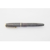 Soennecken 222 Lady Grey lizard Piston Filler 14K flex B Gold Nib Vintage