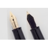 Pelikan 140 Grün-gestreift 14C DF Goldfeder Kolbenfüller Box 1956 Vintage SELTEN!