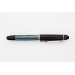 Pelikan 140 Grün-gestreift 14C DF Goldfeder Kolbenfüller Box 1956 Vintage SELTEN!