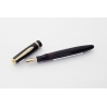 Soennecken 222 Superior Black Celluloid Piston Filler 14K OBB flex Gold-nib Vintage