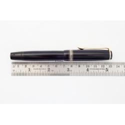 Soennecken 420 Celluloid Piston-filler w/ Click-mechanism 14K EF Gold-nib Vintage