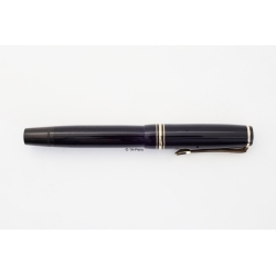 Soennecken 420 Celluloid Piston-filler w/ Click-mechanism 14K EF Gold-nib Vintage