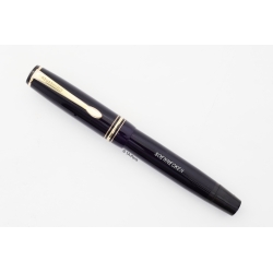 Soennecken 420 Celluloid Piston-filler w/ Click-mechanism 14K EF Gold-nib Vintage