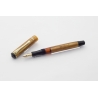 Soennecken 103 golden-marbled Celluloid Piston-filler flex 14K OM Gold-nib Vintage