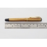 Soennecken 103 golden-marbled Celluloid Piston-filler flex 14K OM Gold-nib Vintage