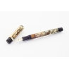 Soennecken 1306 Black & Pearl Piston Filler 14K F flex Gold Nib Vintage