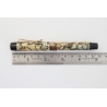 Soennecken 1306 Black & Pearl Piston Filler 14K F flex Gold Nib Vintage