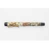 Soennecken 1306 Black & Pearl Piston Filler 14K F flex Gold Nib Vintage