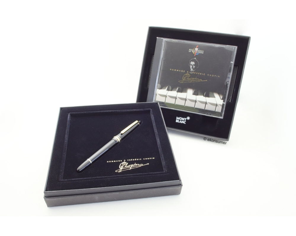 Montblanc Meisterstück 145 Chopin Classique Patronenfüller 14C OBB Goldfeder Box CD Montblanc Meisterstück 145 Chopin Classique Patronenfüller 14C OBB Goldfeder Box CD