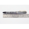 Soennecken 103 grey-striped Celluloid Piston-filler flex 14K B Gold-nib Vintage