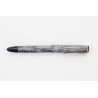 Soennecken 103 grey-striped Celluloid Piston-filler flex 14K B Gold-nib Vintage
