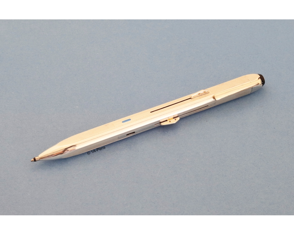 Montblanc 56 Dreifarbkugelschreiber Mehrfarbsystem 935 Silber 3-seitig Vintage