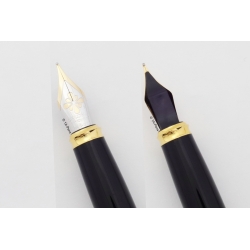 Diplomat Excellence A2 Schwarz-Lack Patronenfüllhalter 14C M Goldfeder Box