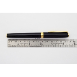 Diplomat Excellence A2 Schwarz-Lack Patronenfüllhalter 14C M Goldfeder Box