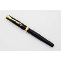 Diplomat Excellence A2 Schwarz-Lack Patronenfüllhalter 14C M Goldfeder Box
