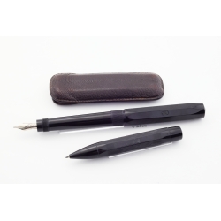 Kaweco-Sport Set 609 Safety-pen 617 Mechanical pencil Leather-Etui Vintage