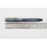 Soennecken 103 blue-striped Celluloid Piston-filler flex 14K OM Gold-nib Vintage