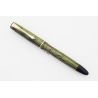 Soennecken 103 green-striped Celluloid Piston-filler flex 14K B Gold-nib Vintage