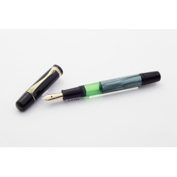 Pelikan 100N Green marbled 14C flex OB Gold-nib Piston filler 1950 Vintage
