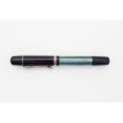 Pelikan 100N Green marbled 14C flex OB Gold-nib Piston filler 1950 Vintage