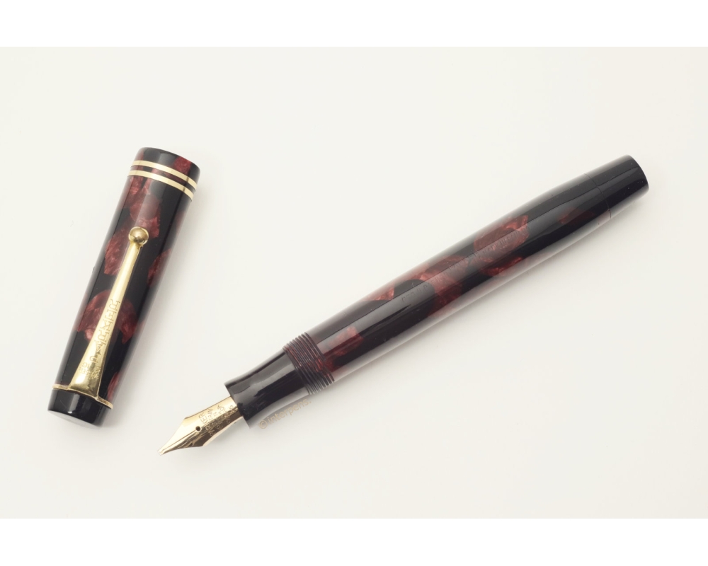 Parker Duofold Streamline Special 14K STUB Goldfeder Burgundy-Schwarz Vintage Parker Duofold Streamline Special 14K STUB Goldfeder Burgundy-Schwarz Vintage