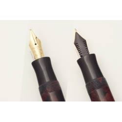 Parker Duofold Streamline Special 14K STUB Goldfeder Burgundy-Schwarz Vintage