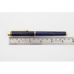 Sheaffer Targa Classic Model 1080 Füllfederhalter Kobalt-blau Schwarz Lack 14K B Goldfeder 1996 Box