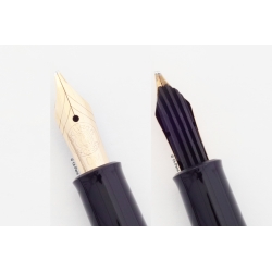 Pelikan 400 Green striped 14C OM Gold-nib Piston filler 1955 Vintage