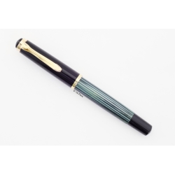 Pelikan 400 Green striped 14C OM Gold-nib Piston filler 1955 Vintage