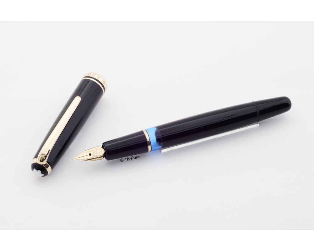 Montblanc 252 Black Pistonfiller 14C OM Wing-Gold-nib 1958 Vintage