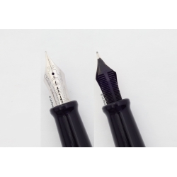 Aurora Optima Resin Piston-filler Black 14K F Gold-nib