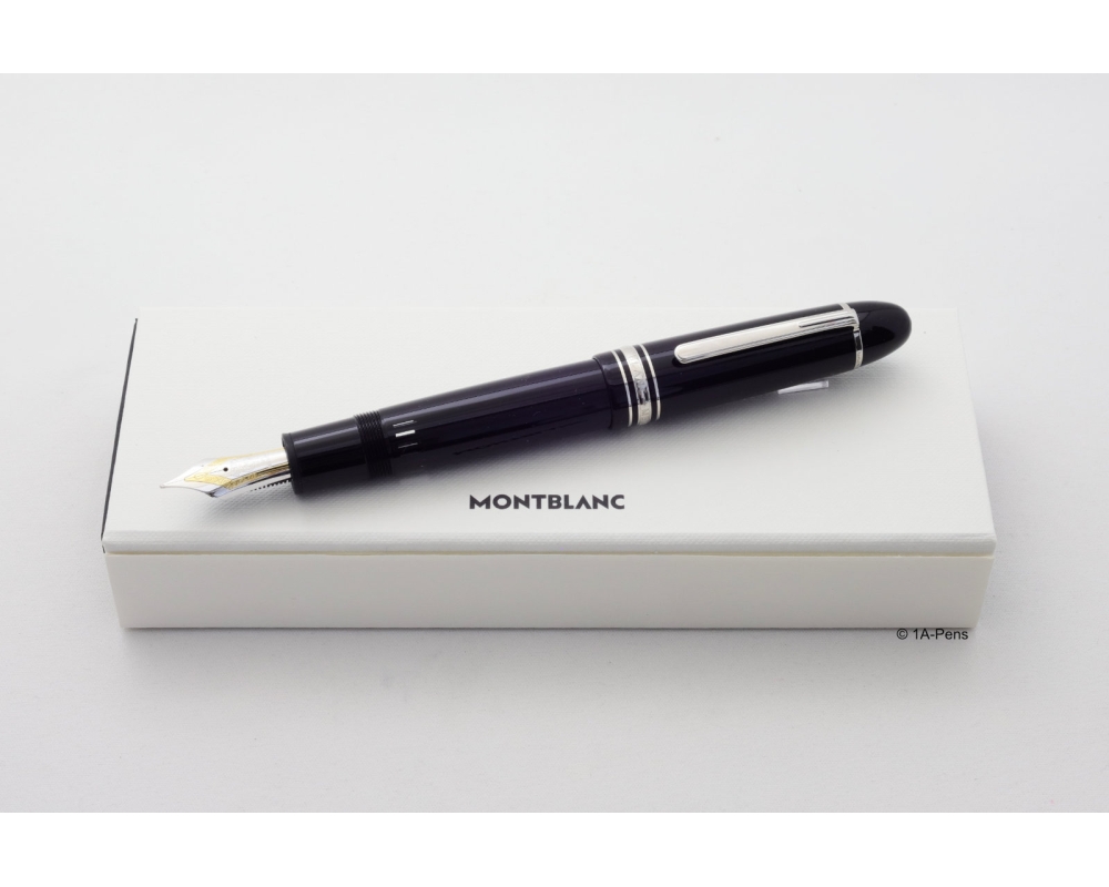 Montblanc Meisterstück 149 Platinum Kolbenfüller Füllfederhalter 18K F Goldfeder Full-Set