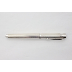 Waldmann Tango 925 Sterlingsilber Feinkorn-Guilloche Edelstahlfeder F Patronenfüller