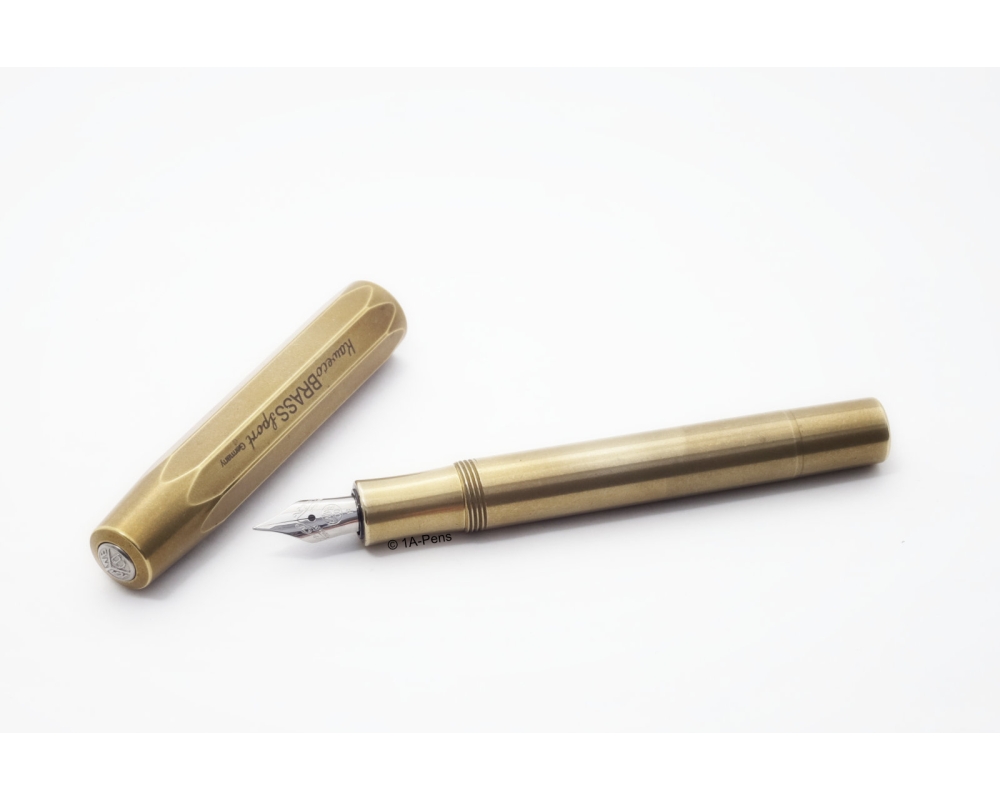 Kaweco Sport Brass Stainless Steel Nib F Cartridge-filler