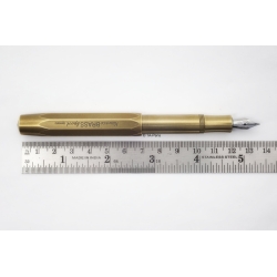 Kaweco Sport Brass Edelstahlfeder F Patronenfüllhalter
