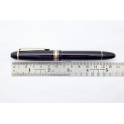 Montblanc Masterpiece 146 Zelluloid Kolbenfüllhalter 14C M Bicolor Goldfeder 1955