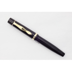 Montblanc Masterpiece K122 Black Hard-Rubber Push-knob filler 14C M Gold-nib Vintage